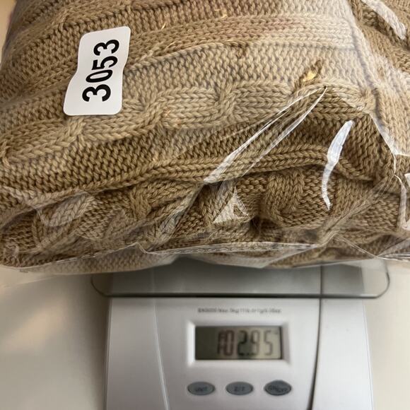 Charter Club Sweater Womens XL Tan Cable Knit Cardigan Old Money Preppy Classic - Picture 9 of 9